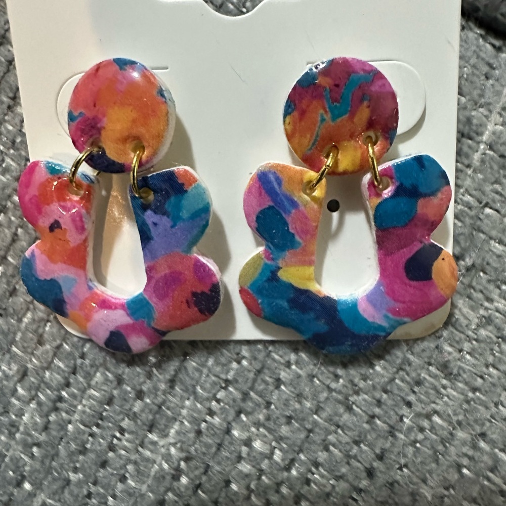 Colorful Abstract Earrings